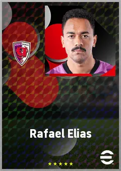 Rafael Elias eFootball 2026 player card, 73 OVR CF