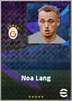 Noa Lang eFootball 2026 player card, 76 OVR LWF