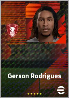 Gerson Rodrigues eFootball 2026 player card, 72 OVR LWF