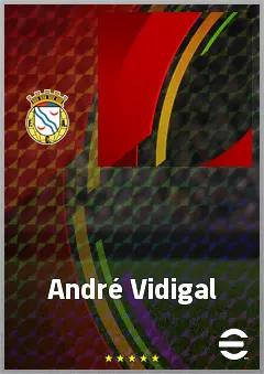 André Vidigal eFootball 2026 player card, 69 OVR LWF