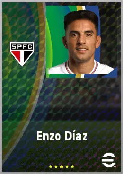 Enzo Díaz eFootball 2026 player card, 74 OVR LB