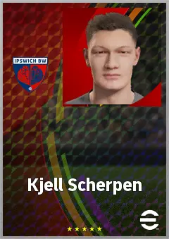 Kjell Scherpen eFootball 2026 player card, 74 OVR GK