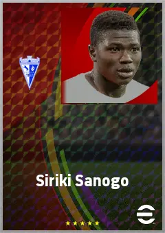Siriki Sanogo eFootball 2026 player card, 65 OVR CMF