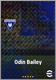 Odin Bailey eFootball 2026 player card, 68 OVR LWF