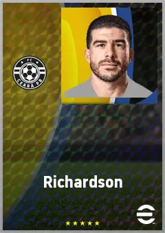 Richardson eFootball 2026 player card, 70 OVR DMF