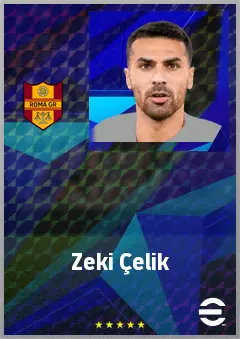 Zeki Çelik eFootball 2026 player card, 75 OVR RB
