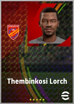 Thembinkosi Lorch eFootball 2026 player card, 70 OVR LMF