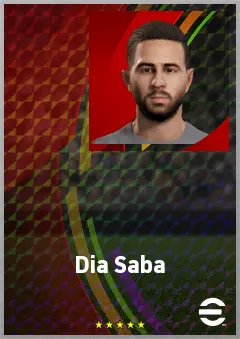 Dia Saba eFootball 2026 player card, 71 OVR AMF