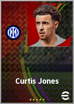 Curtis Jones eFootball 2026 player card, 75 OVR CMF