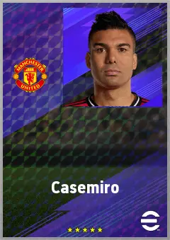 Casemiro eFootball 2026 player card, 90 OVR DMF