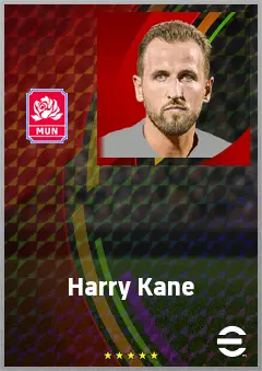 Harry Kane eFootball 2026 player card, 96 OVR CF