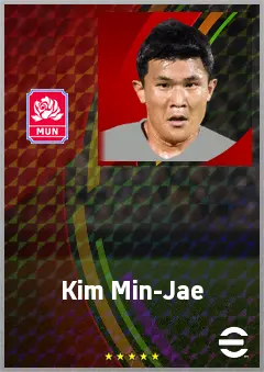 Kim Min-Jae eFootball 2026 player card, 97 OVR CB