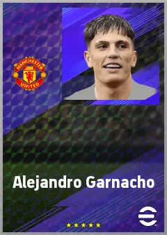 Alejandro Garnacho eFootball 2026 player card, 88 OVR LWF