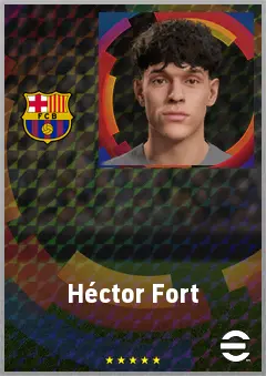Héctor Fort eFootball 2026 player card, 81 OVR RB