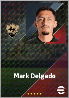 Mark Delgado eFootball 2026 player card, 72 OVR CMF