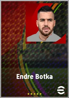Endre Botka eFootball 2026 player card, 69 OVR CB