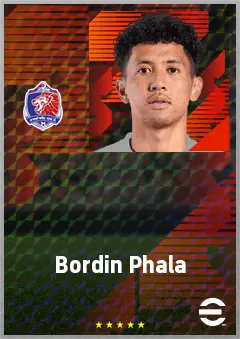 Bordin Phala eFootball 2026 player card, 68 OVR LWF