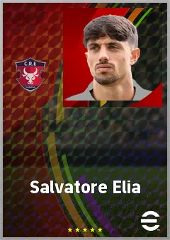 Salvatore Elia eFootball 2026 player card, 71 OVR RMF