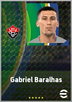 Gabriel Baralhas eFootball 2026 player card, 72 OVR CMF