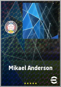 Mikael Anderson eFootball 2026 player card, 71 OVR LWF