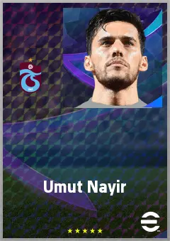 Umut Nayir eFootball 2026 player card, 71 OVR CF