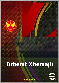 Arbenit Xhemajli eFootball 2026 player card, 68 OVR CB