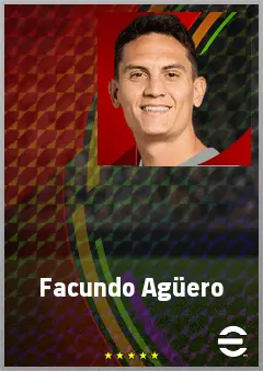 Facundo Agüero eFootball 2026 player card, 69 OVR CB