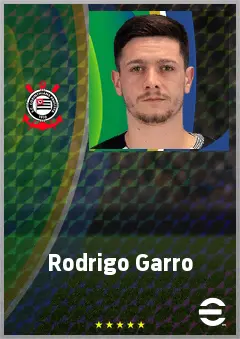 Rodrigo Garro eFootball 2026 player card, 76 OVR AMF