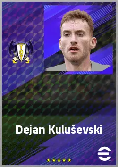 Dejan Kuluševski eFootball 2026 player card, 78 OVR AMF