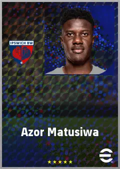 Azor Matusiwa eFootball 2026 player card, 74 OVR DMF