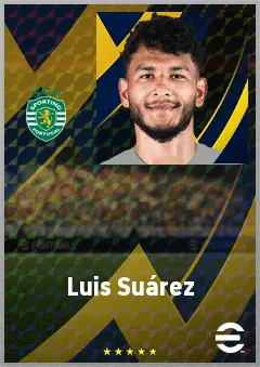 Luis Suárez eFootball 2026 player card, 75 OVR CF