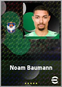 Noam Baumann eFootball 2026 player card, 67 OVR GK