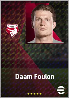 Daam Foulon eFootball 2026 player card, 71 OVR LB