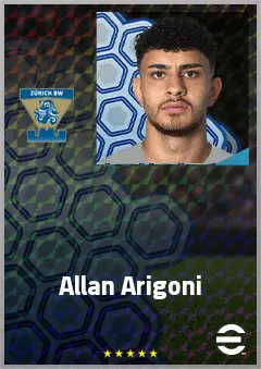 Allan Arigoni eFootball 2026 player card, 68 OVR RB
