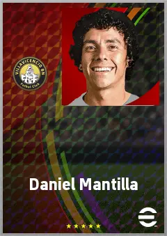 Daniel Mantilla eFootball 2026 player card, 70 OVR LWF