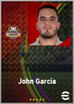 John García eFootball 2026 player card, 71 OVR CB