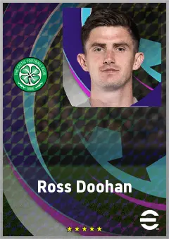 Ross Doohan eFootball 2026 player card, 69 OVR GK