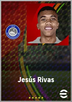 Jesús Rivas eFootball 2026 player card, 71 OVR CMF
