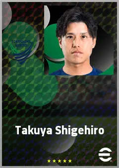 Shigehiro Takuya eFootball 2026 player card, 65 OVR AMF