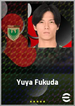 Fukuda Yuya eFootball 2026 player card, 68 OVR LMF