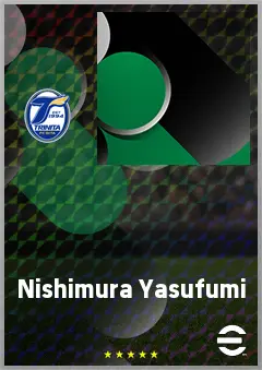 Nishimura Yasufumi eFootball 2026 player card, 68 OVR AMF