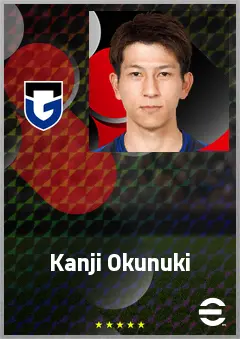 Okunuki Kanji eFootball 2026 player card, 69 OVR LWF