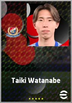 Watanabe Taiki eFootball 2026 player card, 68 OVR CB