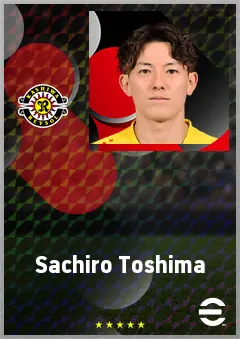 Toshima Sachiro eFootball 2026 player card, 65 OVR DMF