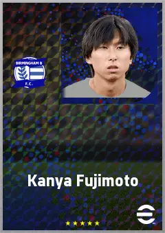 Fujimoto Kanya eFootball 2026 player card, 71 OVR AMF
