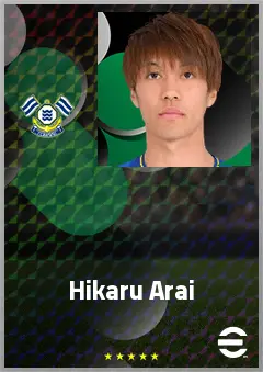 Arai Hikaru eFootball 2026 player card, 67 OVR CMF