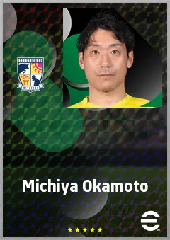 Okamoto Michiya eFootball 2026 player card, 65 OVR GK
