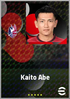 Abe Kaito eFootball 2026 player card, 68 OVR CB