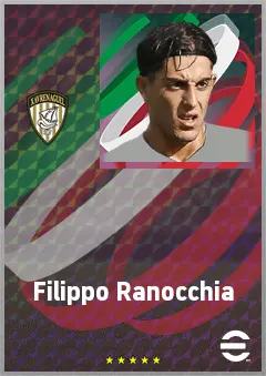 Filippo Ranocchia eFootball 2026 player card, 72 OVR CMF