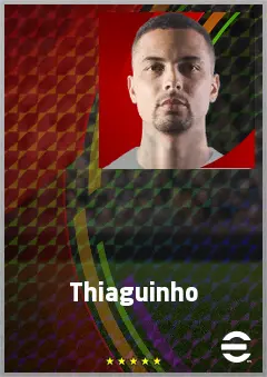Thiaguinho eFootball 2026 player card, 69 OVR CMF